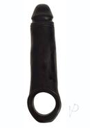 Jock Realistic Penis Enhancer With Ball Strap 2in - Black