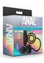 Anal Adventures Platinum Silicone Anal Plug With Vibrating Cock Ring - Black